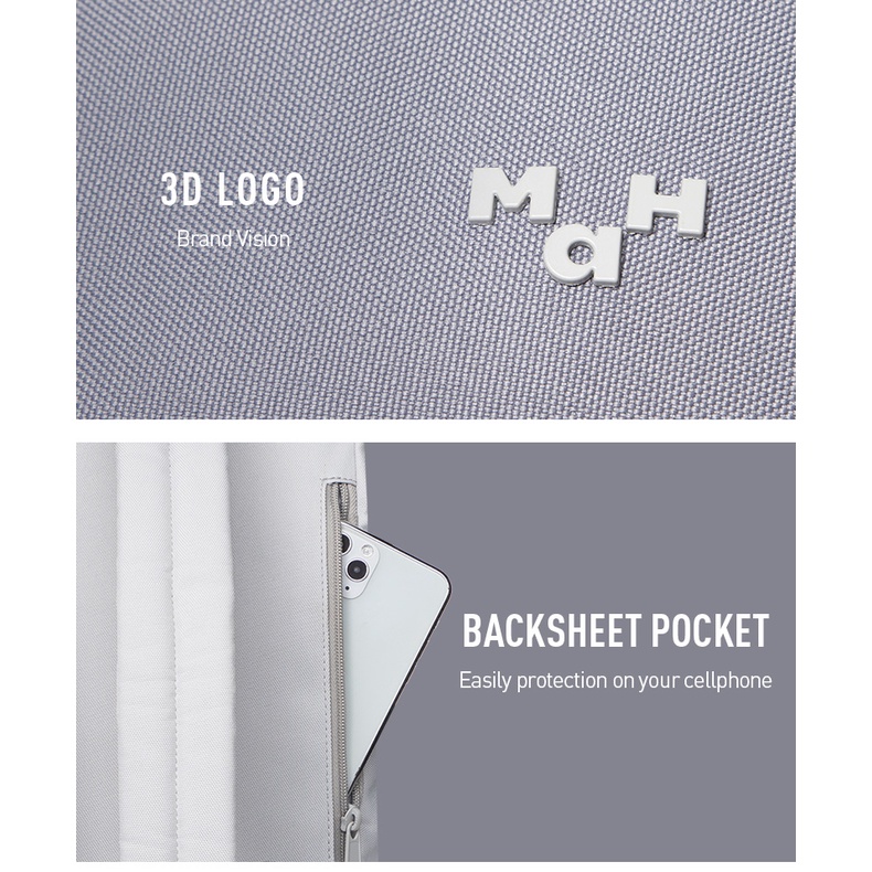 MAH YOUNG Dòng túi đi học trẻ trung Balo máy tính xách tay du lịch cho sinh viên đại học - 14 inch