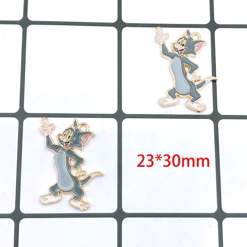 Móc Khóa Hình Chú Mèo Tom Và Jerry Dễ Thương Làm Bằng Hợp Kim Thủ Công diy