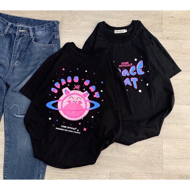 ÁO FORM RỘNG SPACE CAT SIÊU HOT
