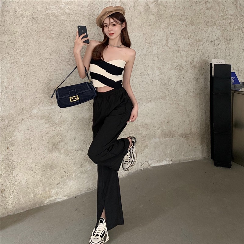 Áo Ống Dệt Kim Phong Cách Hàn Quốc Xinh Xắn Cho Nữ | BigBuy360 - bigbuy360.vn