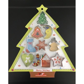 Bộ 10 khuôn/set 10 cutter làm bánh quy chủ đề Giáng sinh (Kèm ảnh thật)