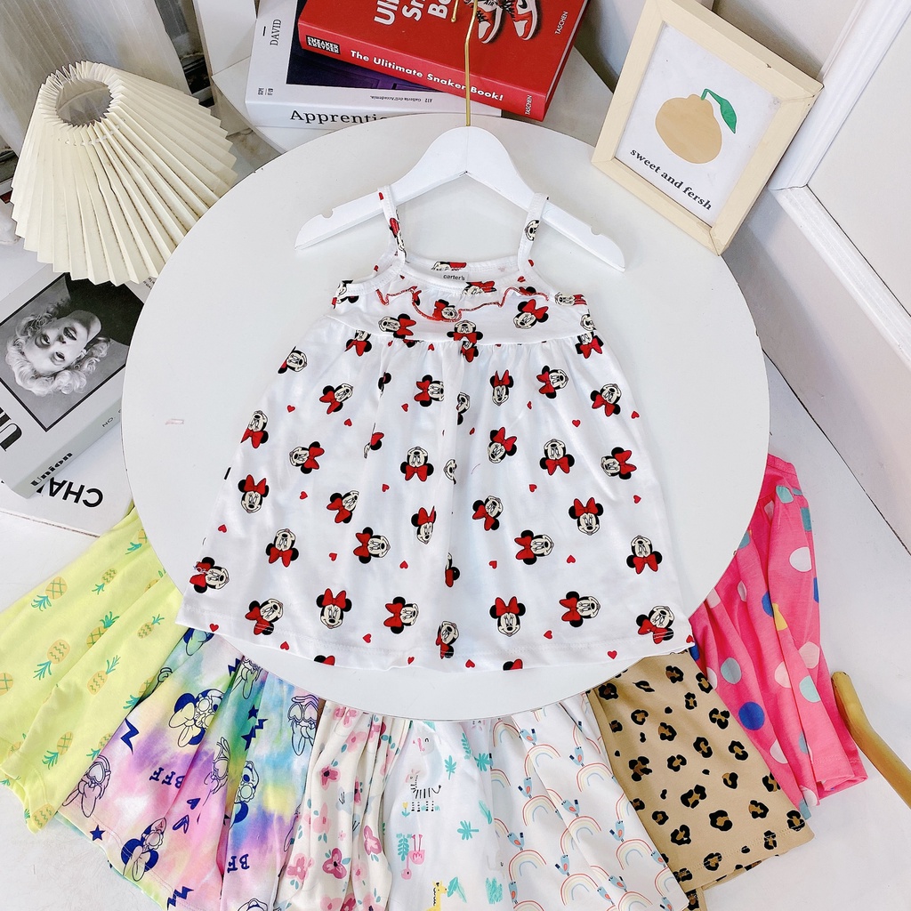 ✔️8-20kg✔️ Váy 2 dây xuất nhật bèo ngực xinh xắn cho bé gái 8-20kg BẢNG 2