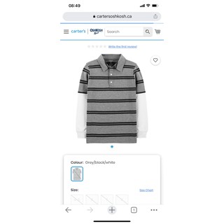 SÉT 2 ÁO POLO DÀI TAY BÉ TRAI CARTER'S