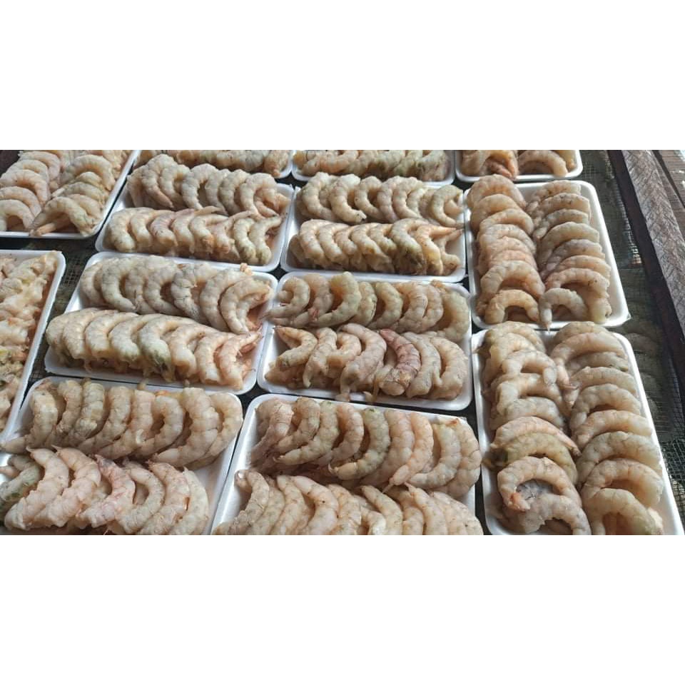 Nõn tôm biển tươi rút chỉ/hải sản biển Quỳnh/đóng khay 500g (giao hàng nhanh Tp. Vinh)