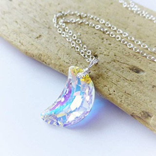 Mặt Dây Chuyền Pha Lê Nhân Tạo Swarovski hình Mặt Trăng MOON 6722  - Size 16mm - NHIỀU MÀU