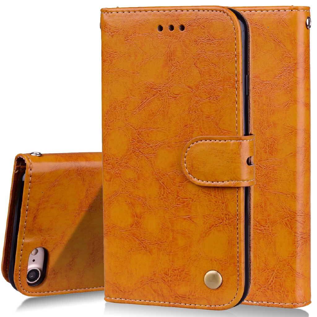 Flip Cover For iPhone 8 7 Case PU Leather Kickstand Holster Case