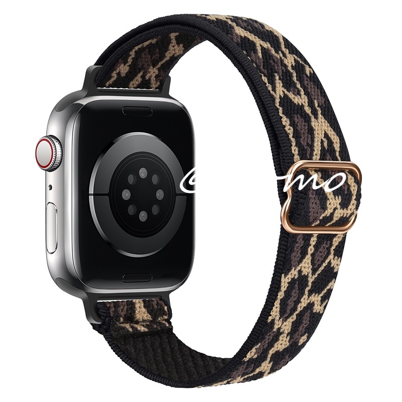 Dây Đeo Đồng Hồ Bằng Nylon Co Giãn Cho Apple Watch S7 6 5 4 3 2 45mm 41mm 44mm 40mm 42mm