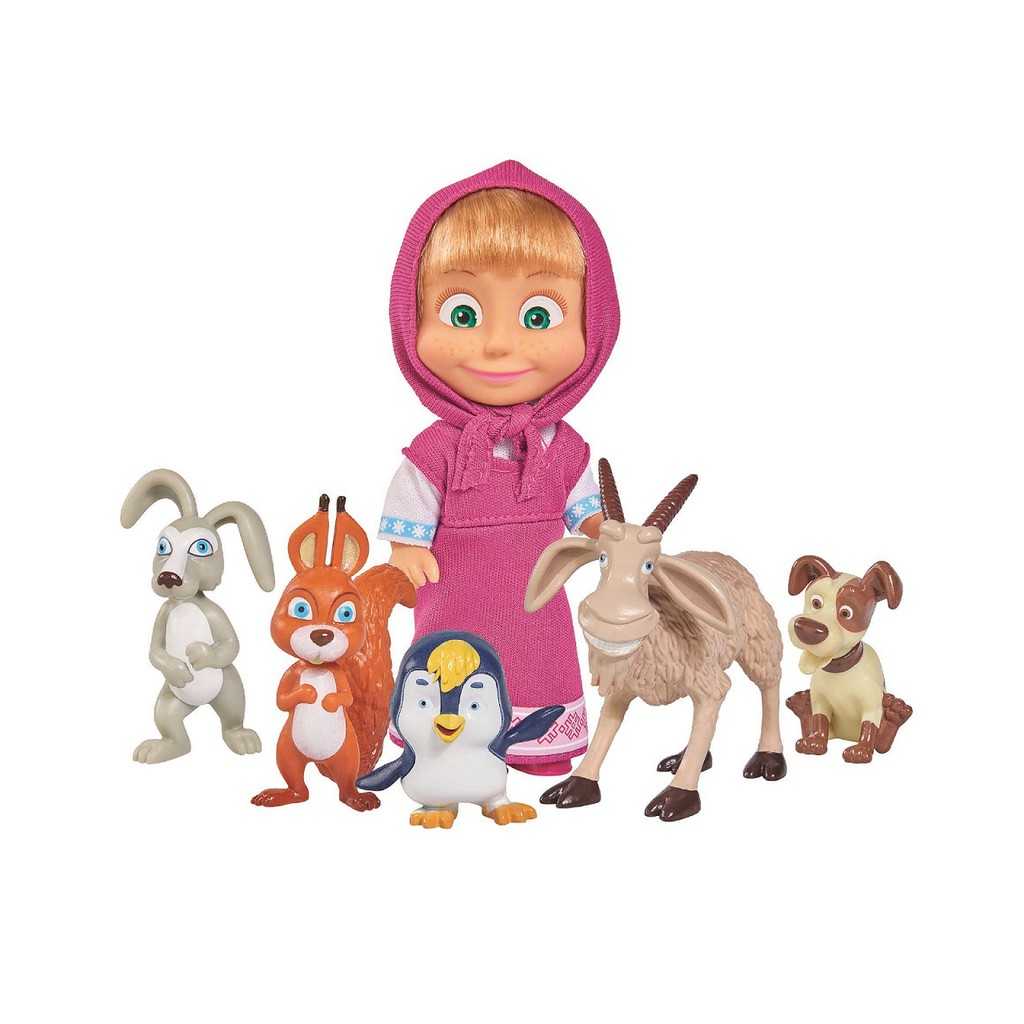 Đồ Chơi Búp Bê MASHA AND THE BEAR Masha's Animal Set 109301060 - Simba Toys Vietnam