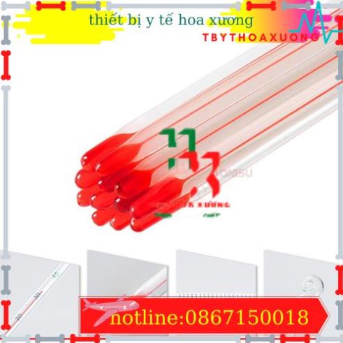 Nhiệt Kế Thủy Ngân 200 Độ - Cây Đo Nhiệt Độ Nước