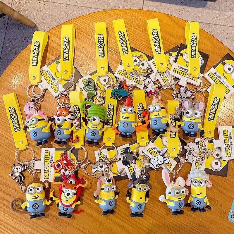 Móc khoá Minions Minion cosplay hình con vật 12 con giáp (link cũ 403 lượt bán đã bị khoá)