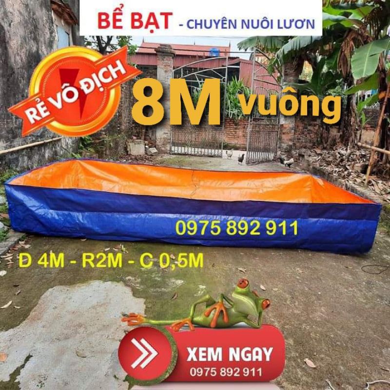 Bể bạt nuôi cá ốc ếch lươn - loại 4x2x0,5