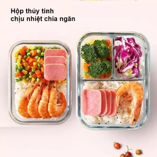 Hộp thuỷ tinh chia 3 ngăn