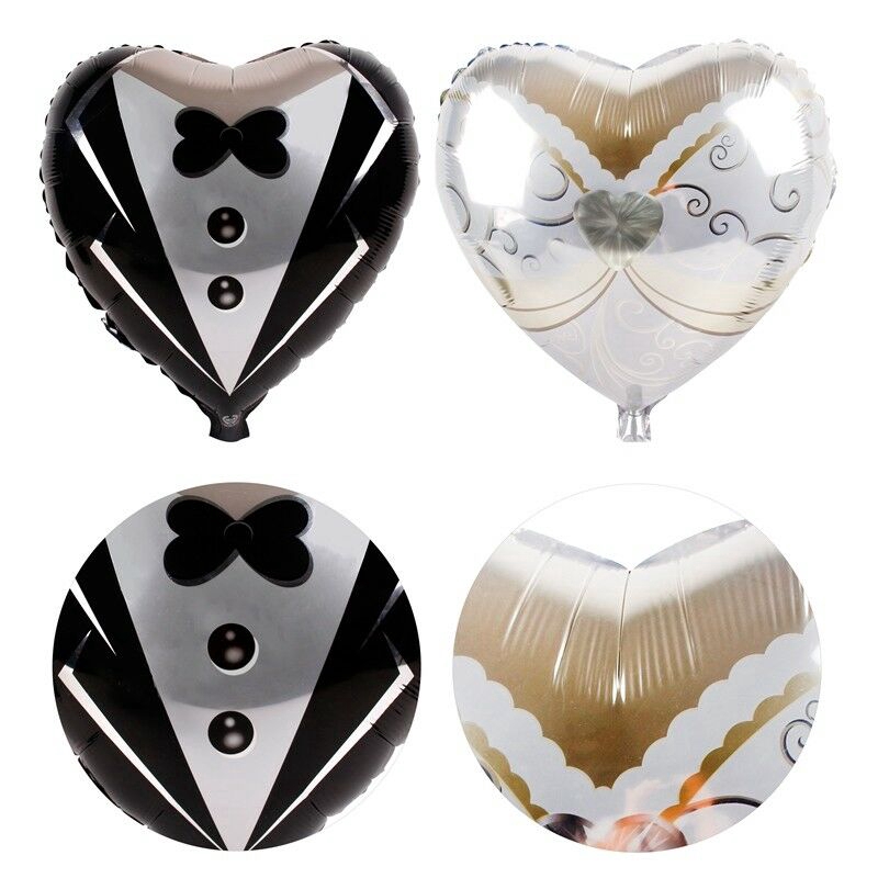 Bong bóng nhôm hình trang phục cưới cô dâu chú rể ngộ nghĩnh độc đáo