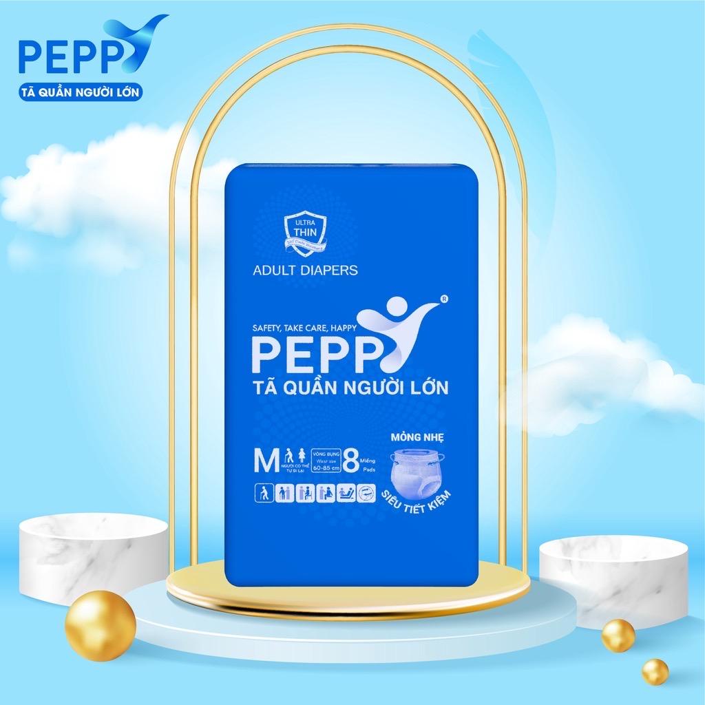 [Rẻ vô địch] 1 GÓI TÃ QUẦN NGƯỜI LỚN PEPPY siêu mềm, mỏng nhẹ, thấm hút cao SIZE M 8 MIẾNG/ SIZE L 7 MIẾNG/XL 7 miếng