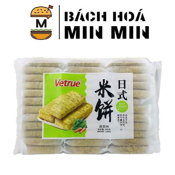 Bánh gạo Vetrue ăn vặt Đài Loan vị rau củ 300g