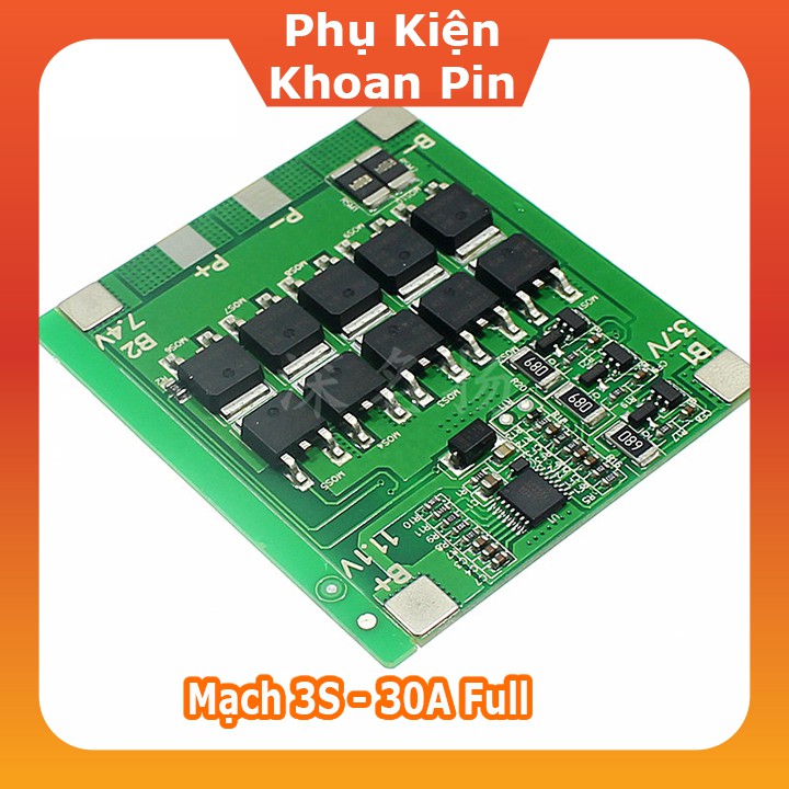 Mạch 3S 12V-30A BW bảo vệ pin Li-ion 3.7V