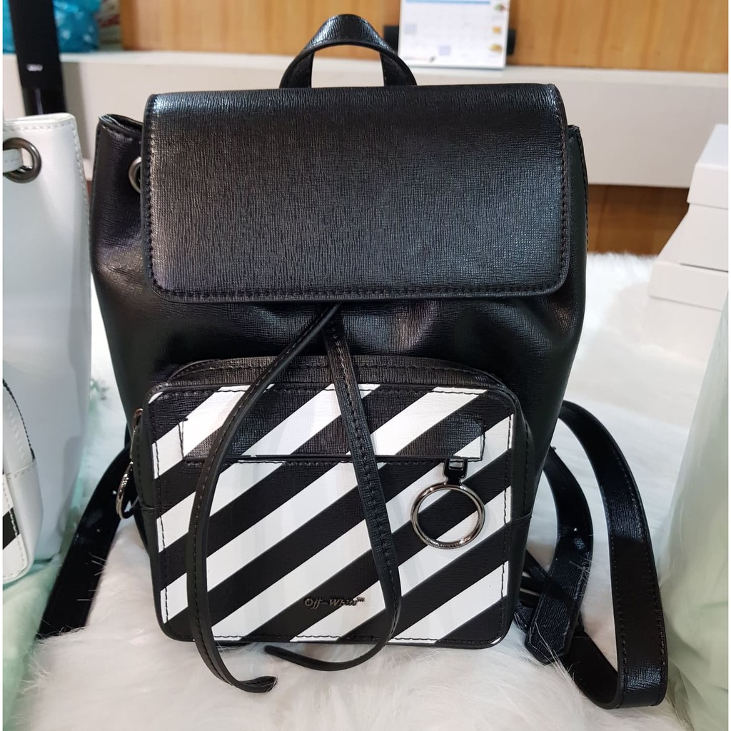 Có sẵn - OFF-White Balo Backpack Diag Đen Bag bao gồm quai full box đủ phụ kiện offwhite