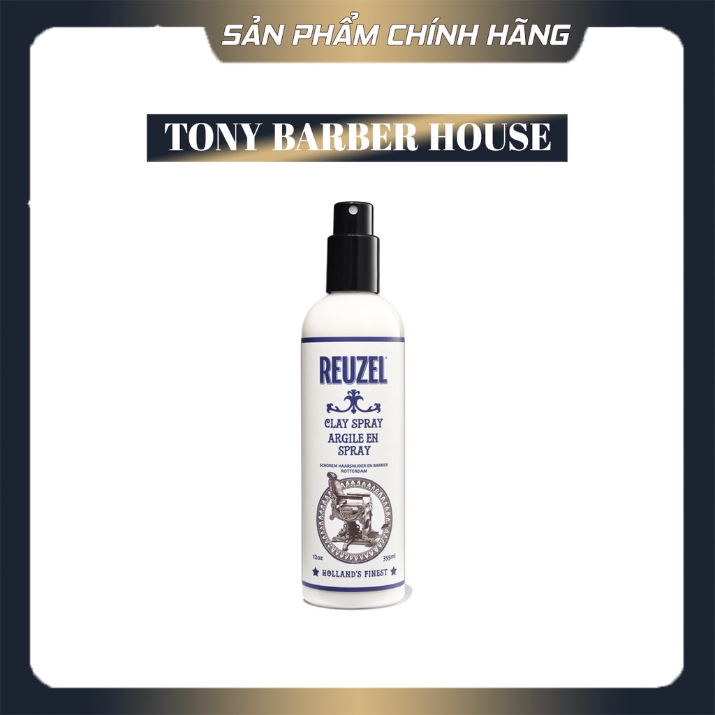 Chai xịt tạo phồng tóc Reuzel Spray Clay Prestyling 355ml