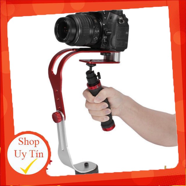 [SALEOFF] [ELPSJUNE hoàn 30k xu] Tay cầm chống rung - Stabilizer Steadicam cho camera hành trình, hành động, điện thoại 