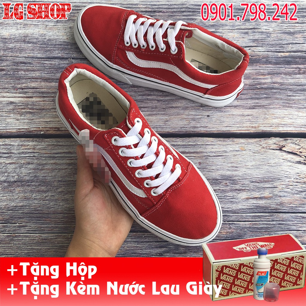 [Freeship] Giày Thể Thao Vans  Old Skool Đỏ Tươi [Ảnh Thật] | BigBuy360 - bigbuy360.vn
