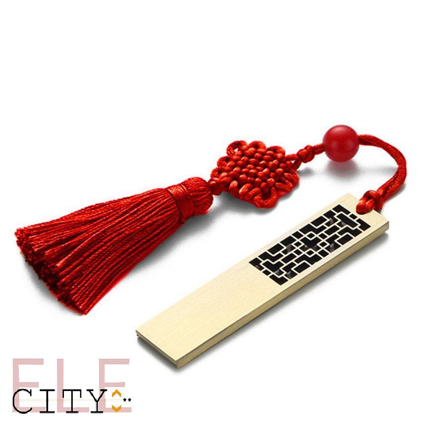 ✨ELE✨Chinese Window Tracery Design Usb Flash Drive Metal Pen Drive U Disk