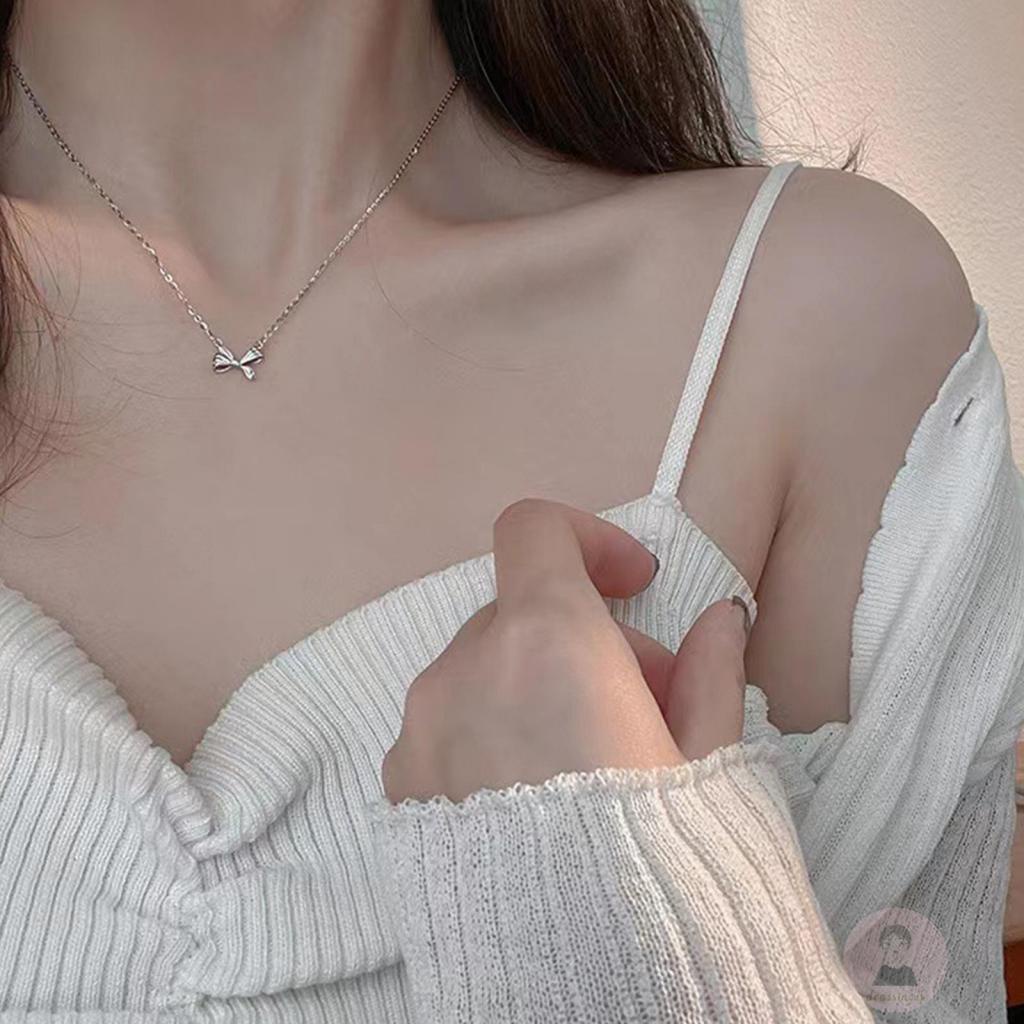 Vòng Cổ Mặt Nơ Thiết Kế Đơn Giản Cho Nữ