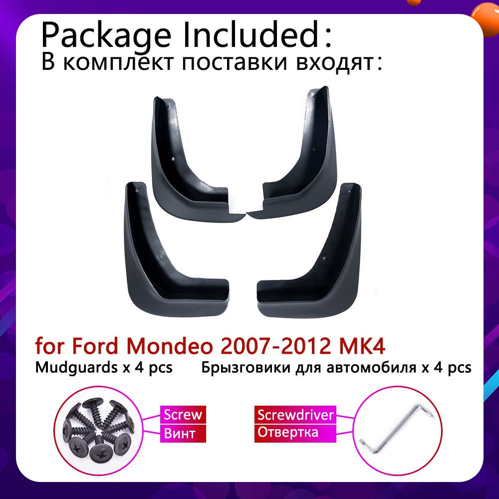 Tấm Chắn Bùn Phía Trước Cho Xe Hơi Ford Mondeo Mk4 2007~2012 2008 2009 2010 2011