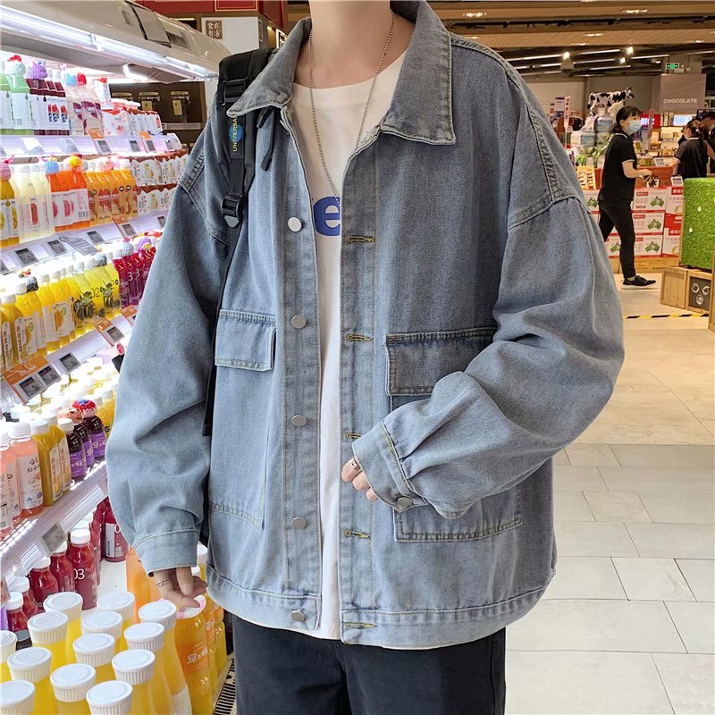 Áo Khoác Jeans Phong Cách Hàn Quốc Thời Trang Cho Nam