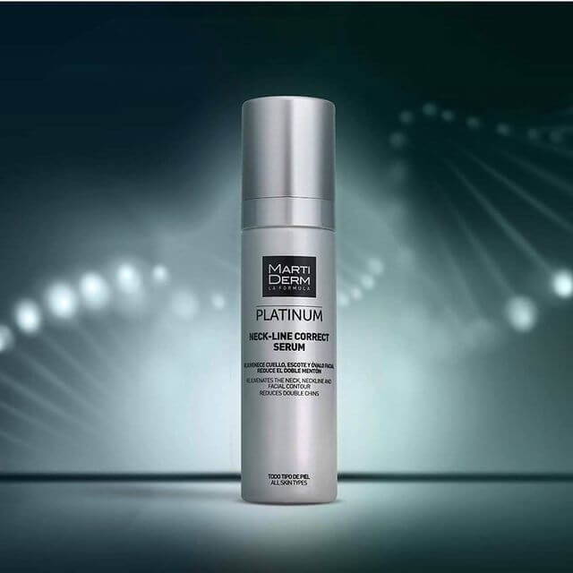 Tinh Chất Làm Săn Chắc, Trẻ Hóa Vùng Cổ -- MartiDerm Platinum Neck Line Correct Serum 50ml