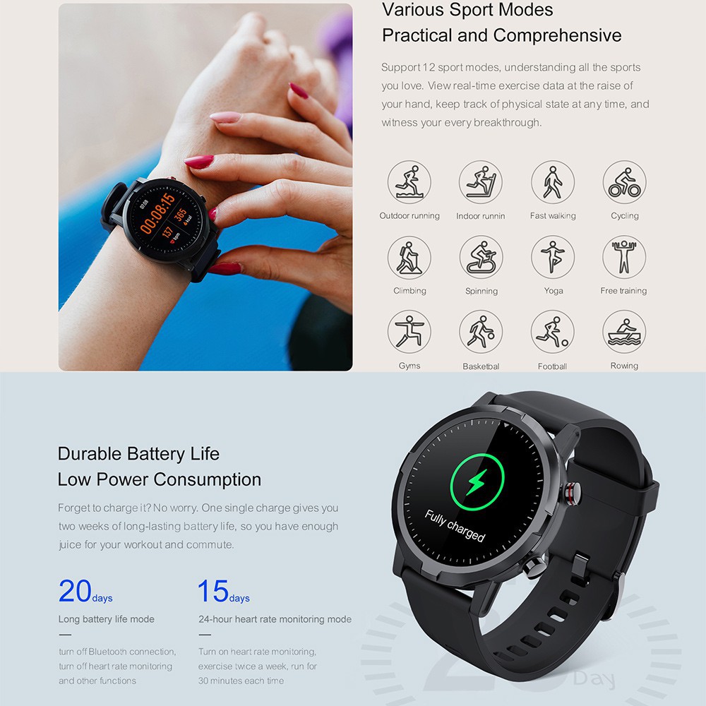 Đồng Hồ Thông Minh Haylou LS05S Smart Watch Cảm Ứng Toàn Màn Hình Đo Huyết Áp Cho Nam Và Nữ