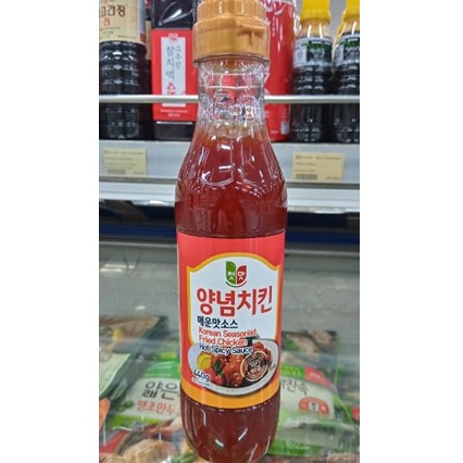 Sốt gà chiên rán vị cay hàn quốc 440g - 치킨소스 매움맛