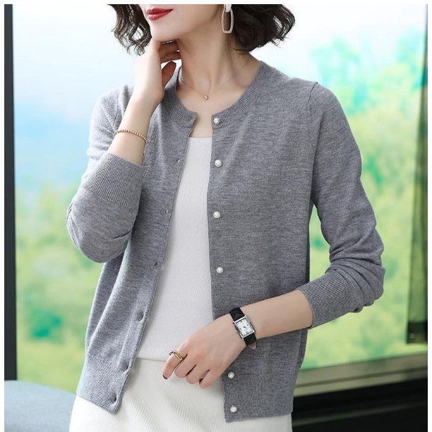 (HÀNG SẴN) Áo Khoác Len Cardigen Thời Trang Phong Cách AL17 - Hàng Quảng Châu Cao Cấp