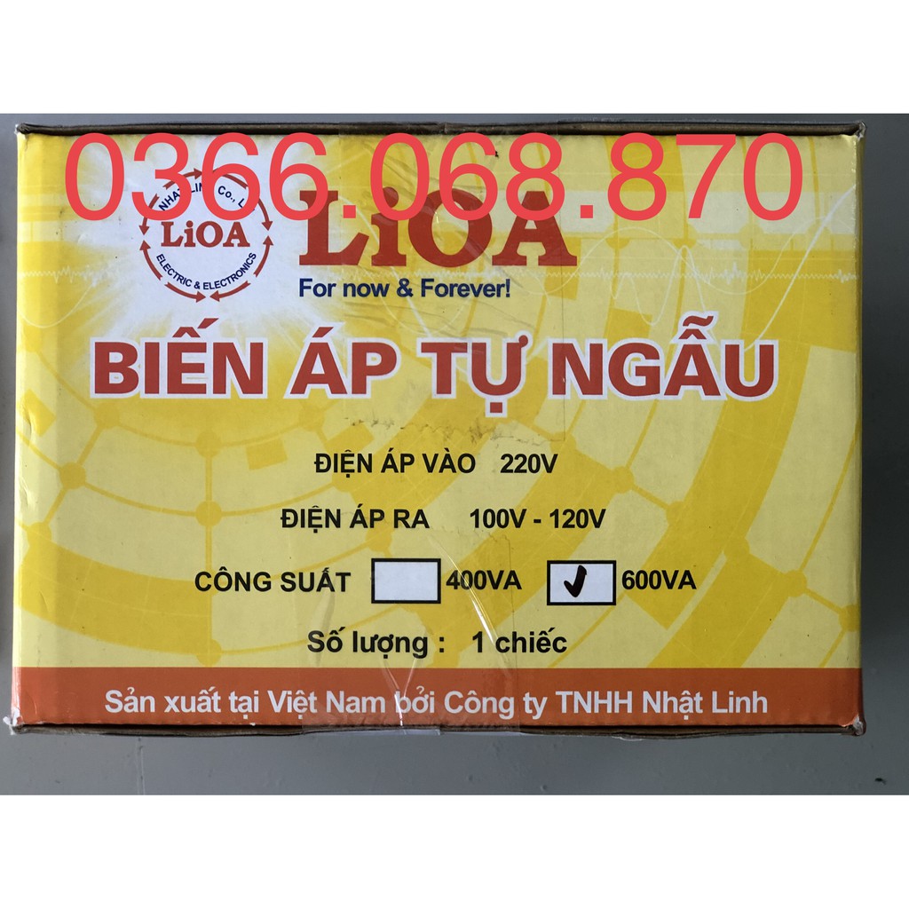 Đổi nguồn LiOA 600VA từ 220V sang 100V và 120V