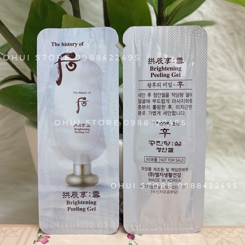 Combo 10 gói tẩy tế bào chết Whoo Brightening Peeling Gel - Chuẩn Auth