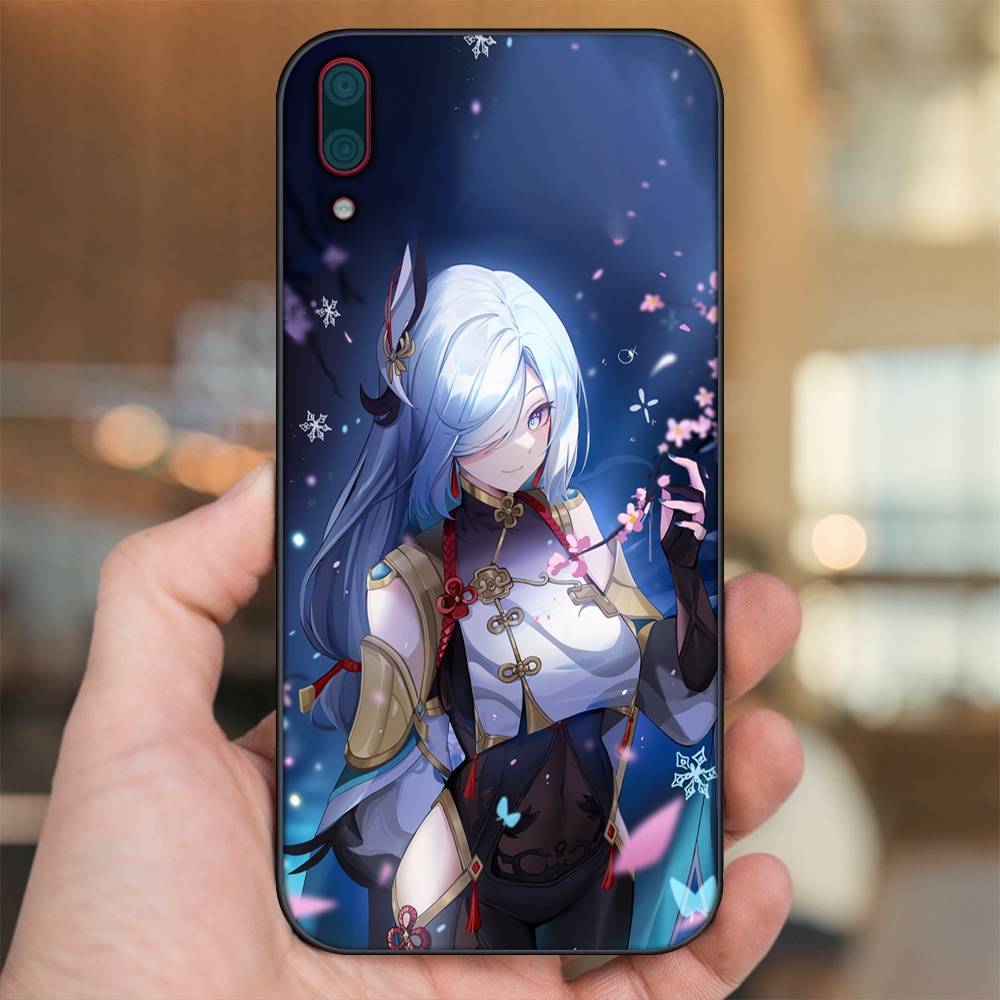 Ốp lưng Huawei Y7 Pro 2019 viền đen in hình Shenhe Genshin Impact
