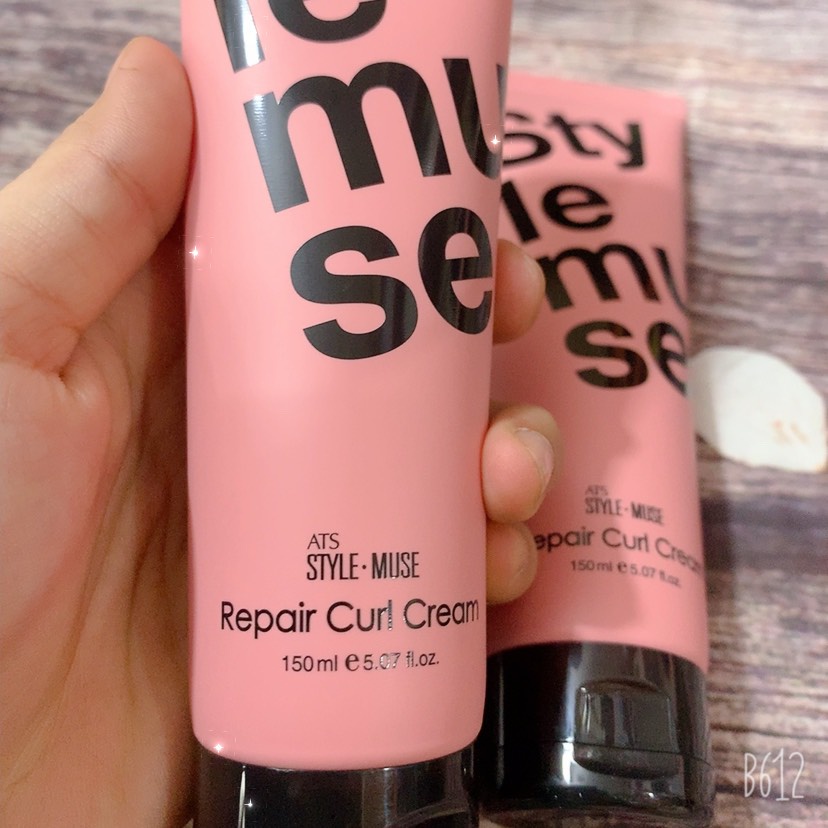 Kem tạo kiểu tóc uốn xoăn ATS STYLEMUSE REPAIR CURL CREAM 150ml (Chính hãng)