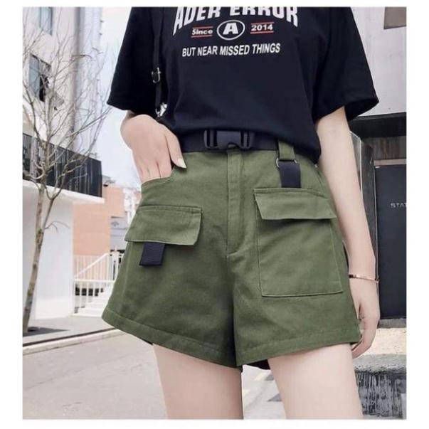 [GiáHủyDiệt] Quần short kaki kèm dây đai