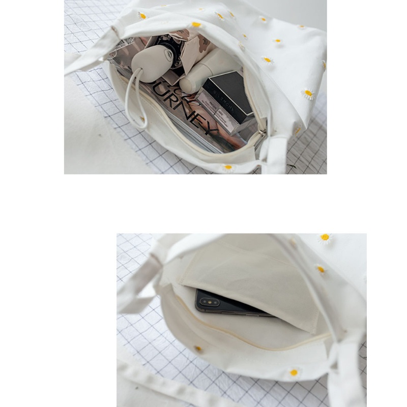 Túi Xách Nữ Thêu Hoa Cúc Xinh Xắn