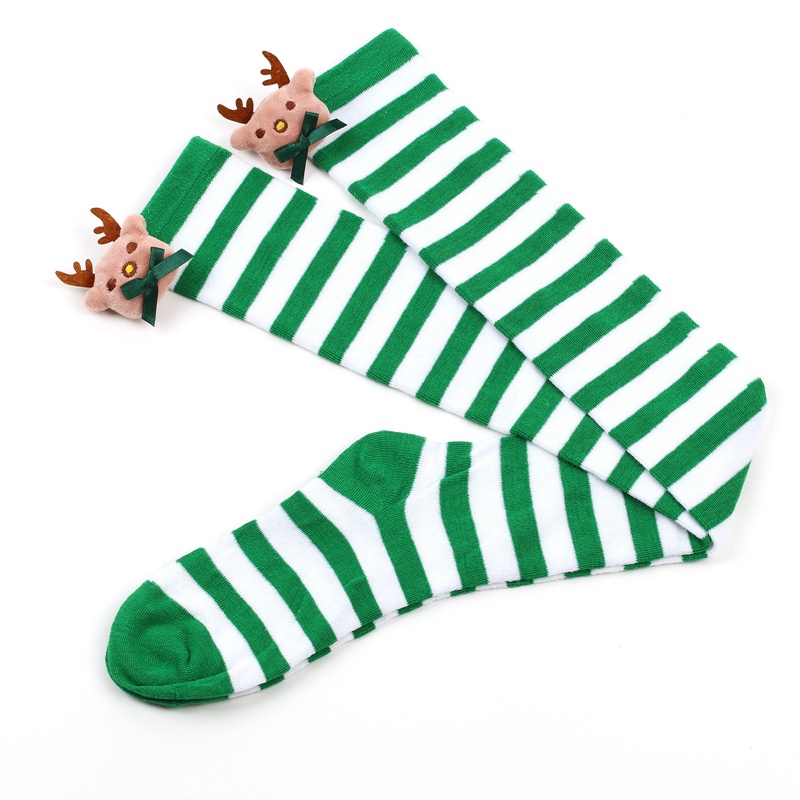 Vớ Cổ Cao Họa Tiết Giáng Sinh / Năm Mới Dùng Để Trang Trí