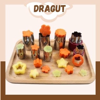 Bộ Dụng Cụ Cắt Tỉa Rau Củ Quả Inox 8 Món, Bộ Khuôn Cắt Tạo Hình Rau Củ Quả, Khuôn Làm Bánh