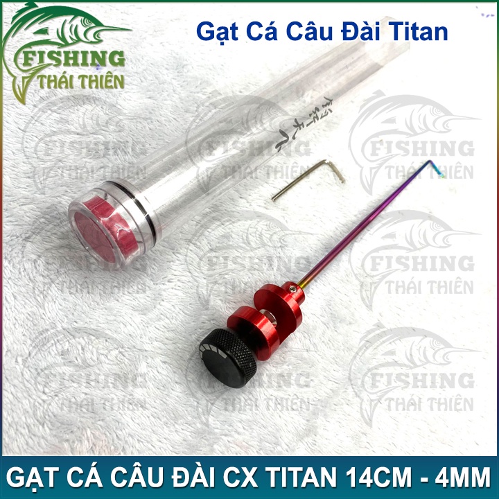 Gạt Cá Câu Đài CX Titan 14cm - 4mm Dùng Gắn Rọng, Thùng Chuyên Câu Tốc Độ Câu Giải Thi Đấu