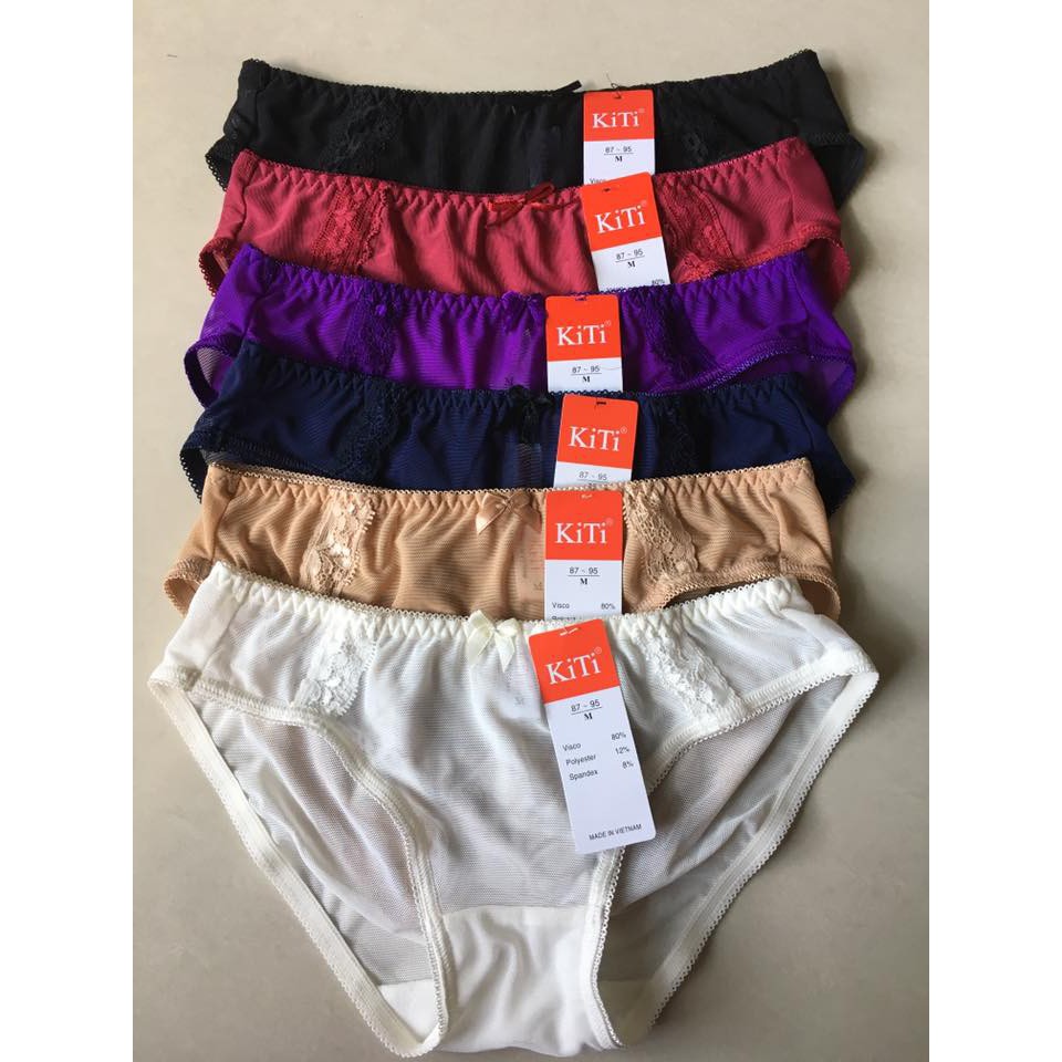 Combo 5 quần lót nữ Kiti ren lưới
