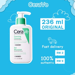Sữa rửa mặt tạo bọt cerave 236ml cho da dầu thông thường