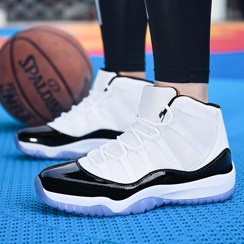 Plus Size 39-47 Thời trang thanh niên Giày bóng rổ thể thao hàng đầu cao cấp dành cho nam, NBA All-Star không trơn trượt có thể đeo được