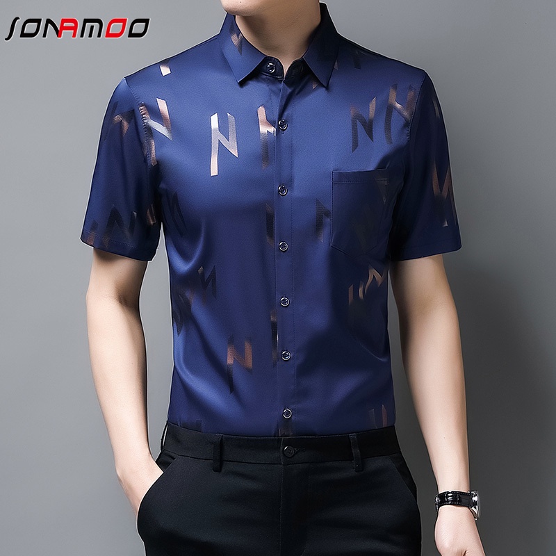 Áo nam Tay Ngắn Phong Cách Hàn Quốc