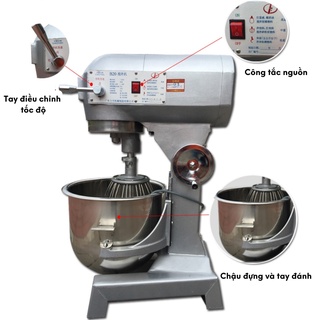 Máy trộn bột B20,Máy nhào bột 20L,Máy đánh trứng trộn bột 20L