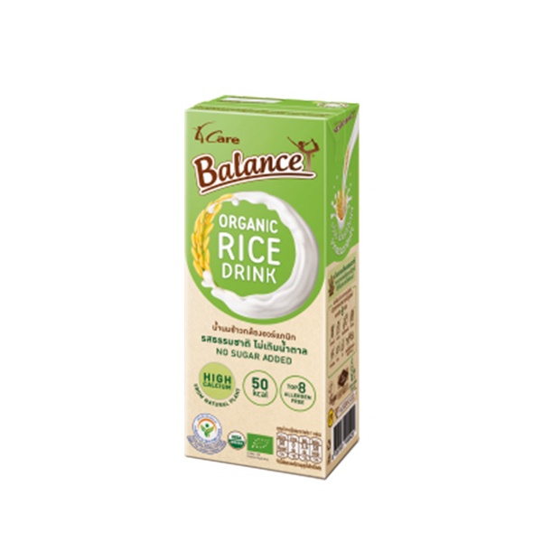Sữa gạo hữu cơ Thái Lan 4Care Balance organic 180ml nhiều hương vị lựa chọn