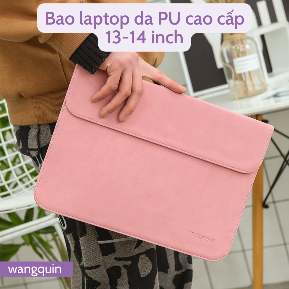 Túi đựng bảo vệ cho Macbook Air Pro Asus Acer 11.6&quot; / 13.3&quot; / 14&quot; Da cao cấp nhiều màu Bao Laptop Túi da đựng laptop