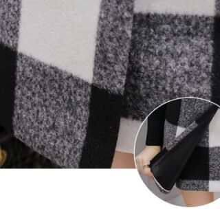 Chân váy dạ kẻ xinh xắn