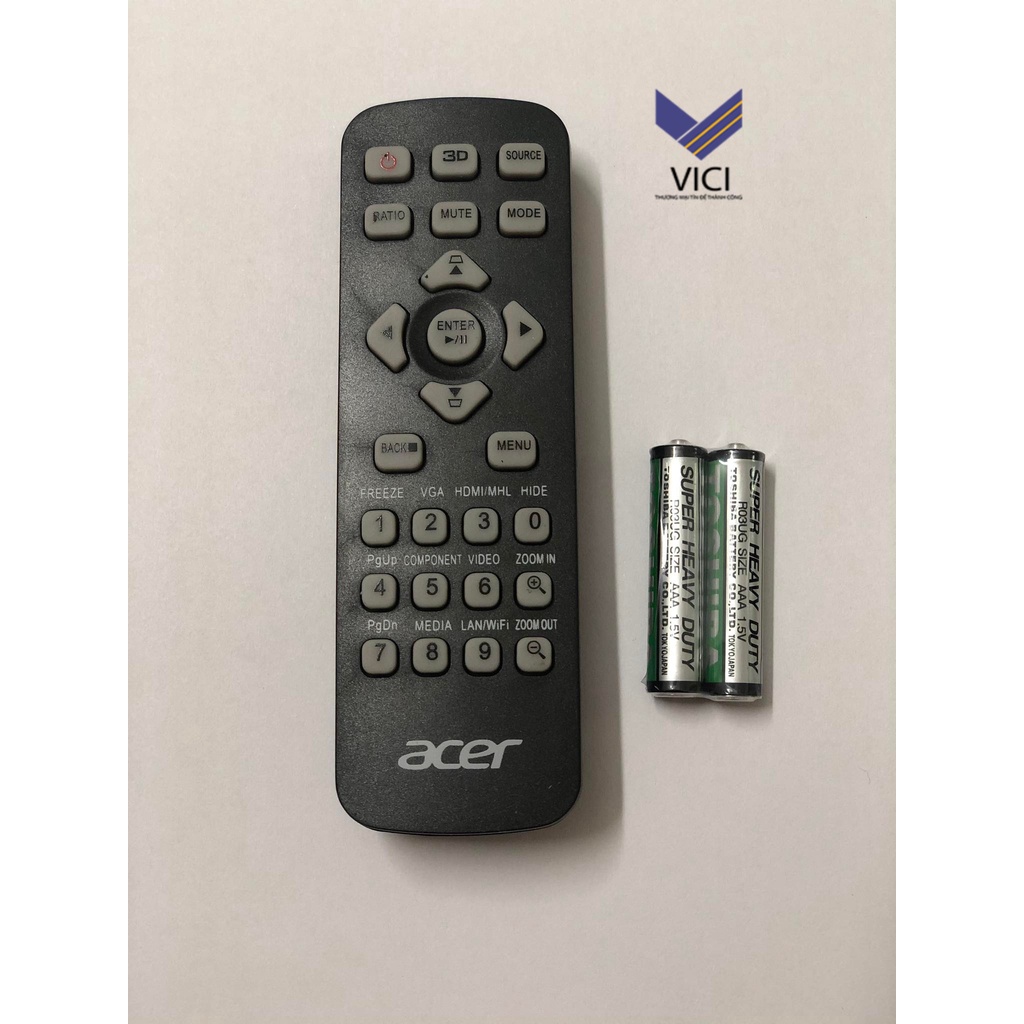 Điều Khiển Máy Chiếu Acer Màu Đen. Tặng Pin Kèm Theo, Bảo Hành 3 Tháng